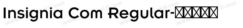 Insignia Com Regular字体转换
